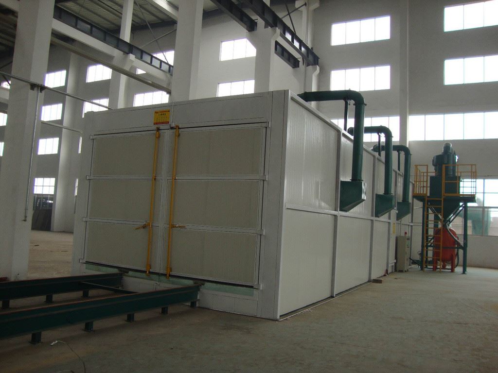 Design basis for large-scale sandblasting room in work