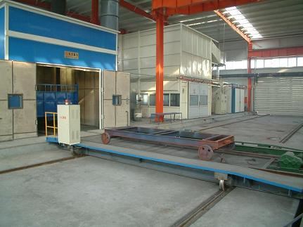 What are the ways to calculate the air volume in the sandblasting room