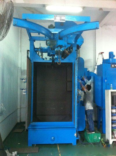 The use of dry sandblasting machine