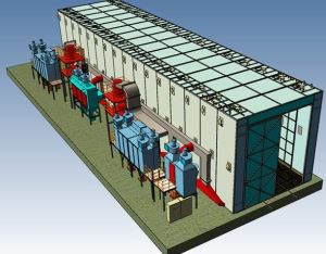 Air Blast Room/Sand Blasting Room/Sandblasting Booth with Mechanical Recovery Type