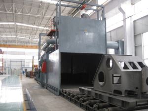 High Quality Continuous Roller Pass Through Steel Shot Blasting Machine with Sand-Blasting Chamber
