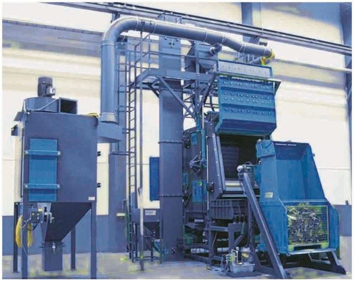 Crawler Shot Blasting Machine (Automatic Feeding + Unloading Mechanism)