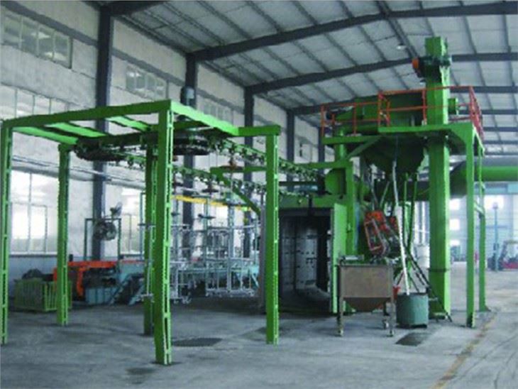 Hang Chain Through Type Shot Blasting Machine
