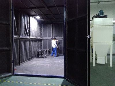 Working principle of non-standard customized single turntable shot blasting machine