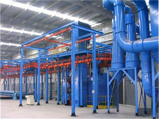 Working principle of hanging shot blasting equipment