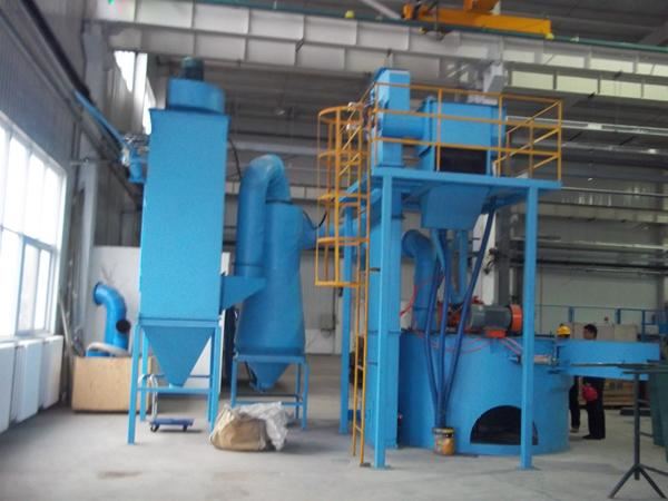 Working principle of spring-through reinforced shot blasting machine