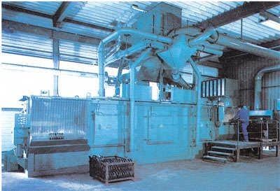 Working principle of spring strengthened shot blasting machine